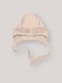 Чепчик Bebo с рюшами в рубчик, цвет Кофе