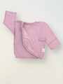 Распашонка в рубчик для новорожденных на кнопках, Лиловый
