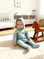 Теплый комбинезон для новорожденного из футера