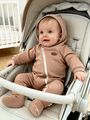 Теплый комбинезон для новорожденного из футера